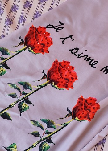 Çiçek Baskılı dalgıç esnek elbise - Görsel 3