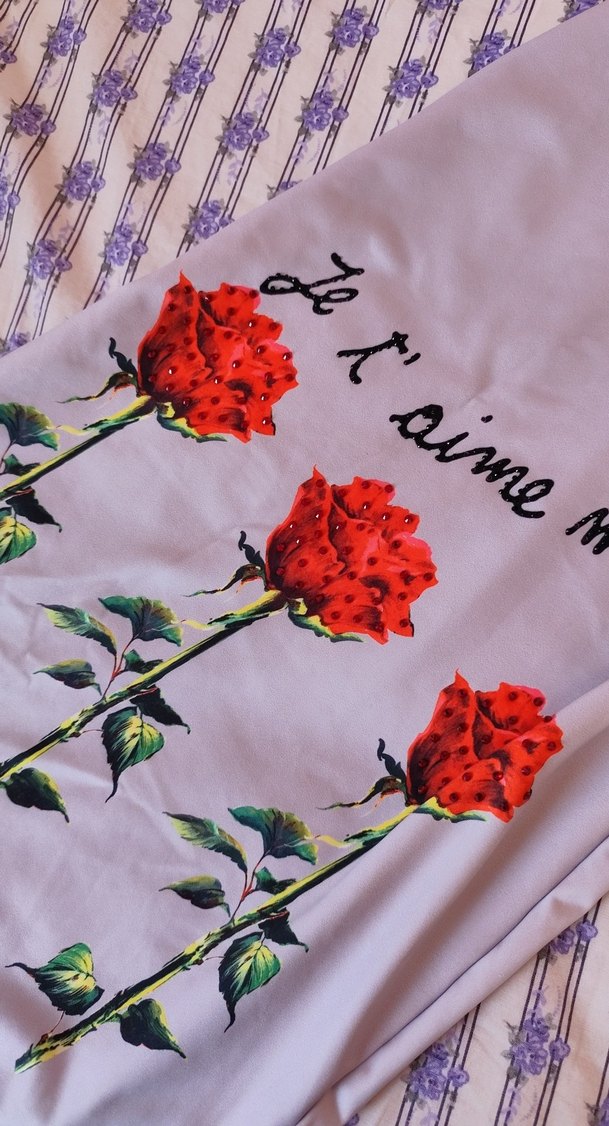 Çiçek Baskılı dalgıç esnek elbise - Görsel 3