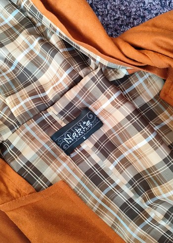 Düğmeli Uzun Kahverengi Kadın Yağmurluk - Görsel 3