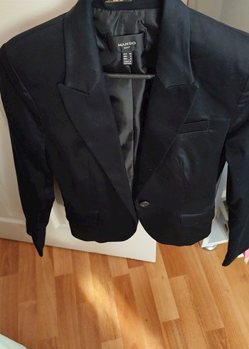 Mango Siyah Kadin Ofis Blazer Ceket