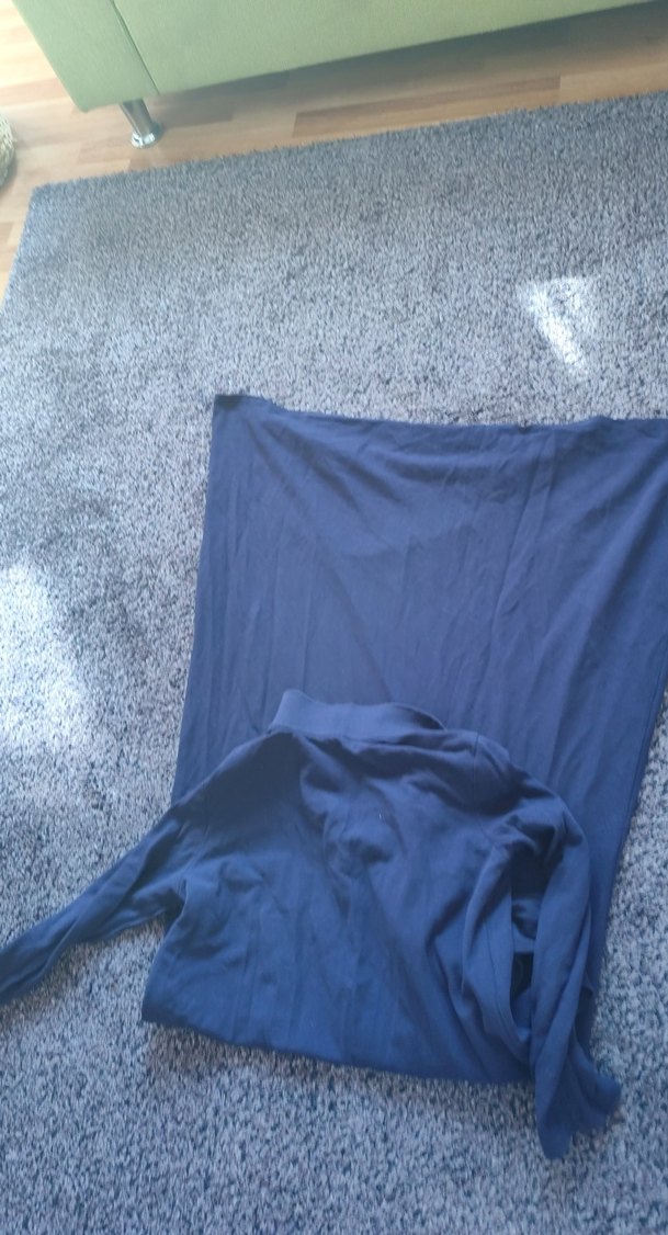 Uzun Kollu mor elbise - Görsel 3