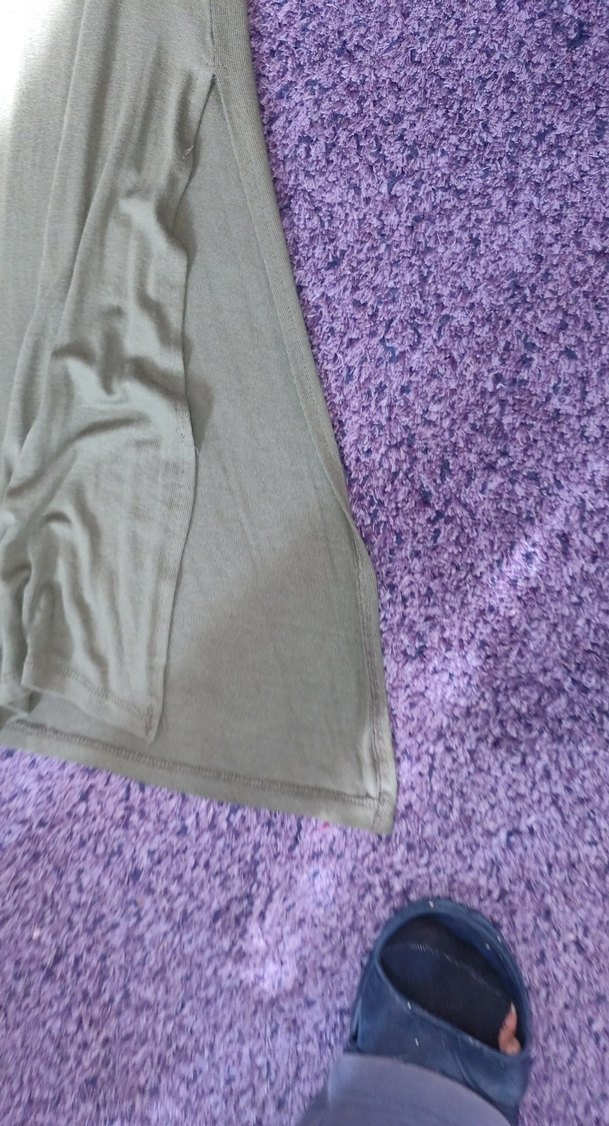 Gri Uzun Kollu Kadın Bohem hırka - Görsel 2