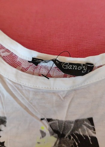 Beyaz Baskılı Tişörtü - Görsel 2