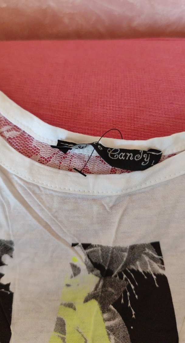 Beyaz Baskılı Tişörtü - Görsel 3