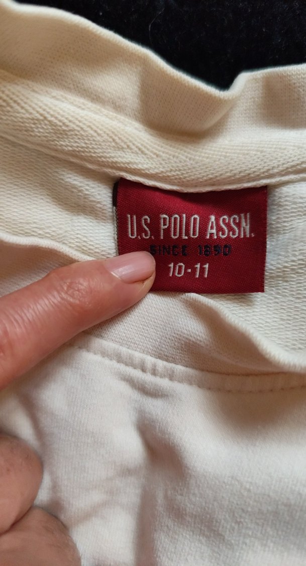 Beyaz Baskılı Uzun Kollu Kız Tişörtü - Görsel 3