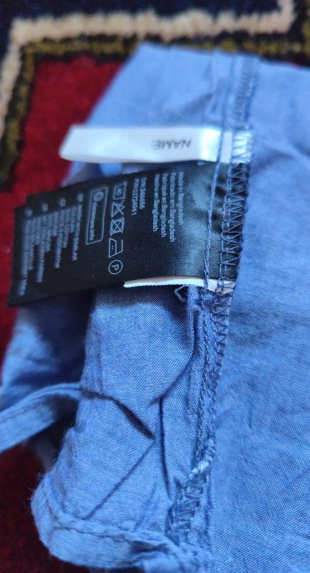 Düğmeli Mavi  Kolsuz  Gömlek - Görsel 4