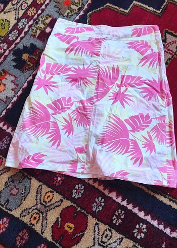 Pembe Desenli Hamile Mini Etek bel 38 boy56cm - Görsel 2