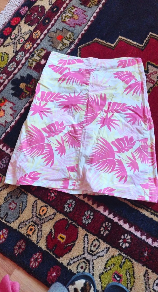 Pembe Desenli Hamile Mini Etek bel 38 boy56cm - Görsel 2