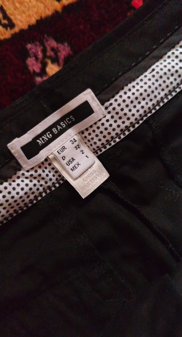 Siyah Kadın Kumaş Pantolon 1 kez giyildi boy 200bel 36cm - Görsel 3