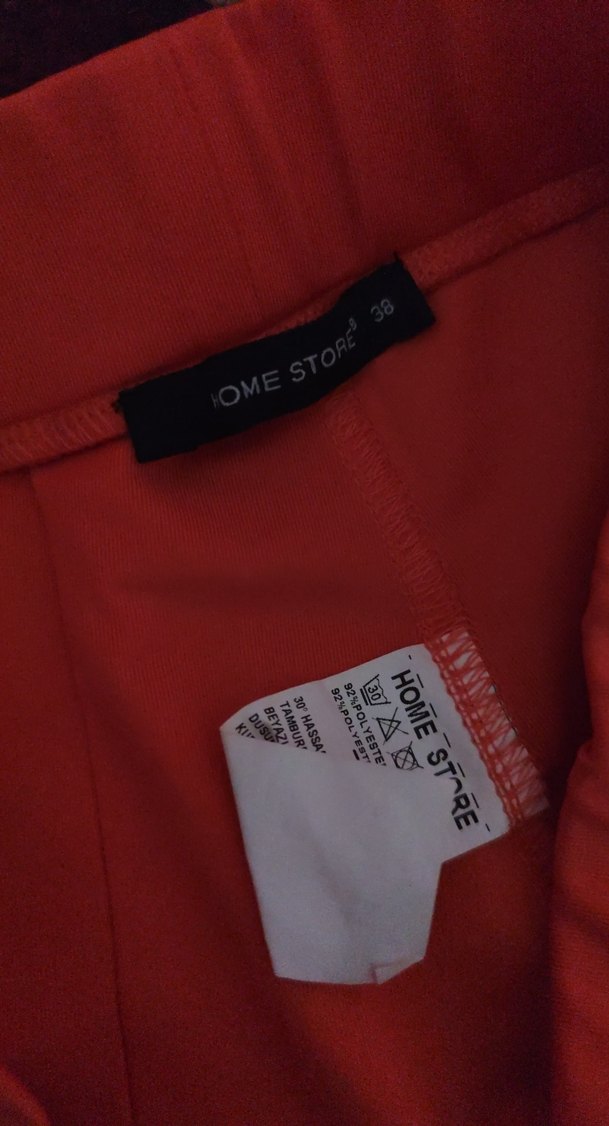 Pembe Pilili Kadın Kumaş Pantolon - Görsel 2