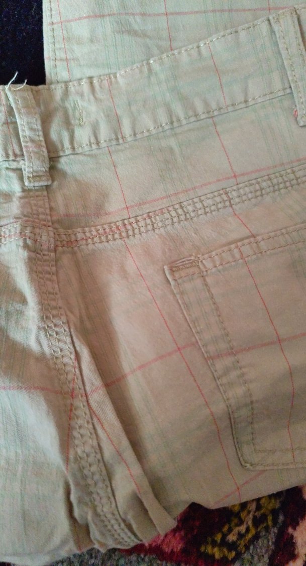 Düğmeli Beyaz Midi Kadın Kumaş Pantolon esnek bel40boy201cm - Görsel 4