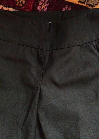 Kemerli Siyah Kadın Kumaş Pantolon 2kez giyildi bel38boy208cm - Görsel 2