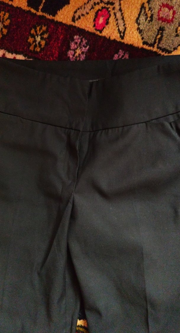 Kemerli Siyah Kadın Kumaş Pantolon 2kez giyildi bel38boy208cm - Görsel 2