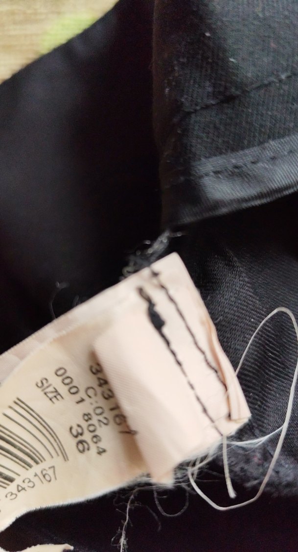 Kemerli Siyah Kadın Kumaş Pantolon 2kez giyildi bel38boy208cm - Görsel 5