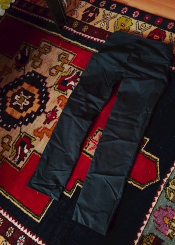 Gri Kemerli Kadın Kumaş Pantolon bel 36boy102cm - Görsel 2