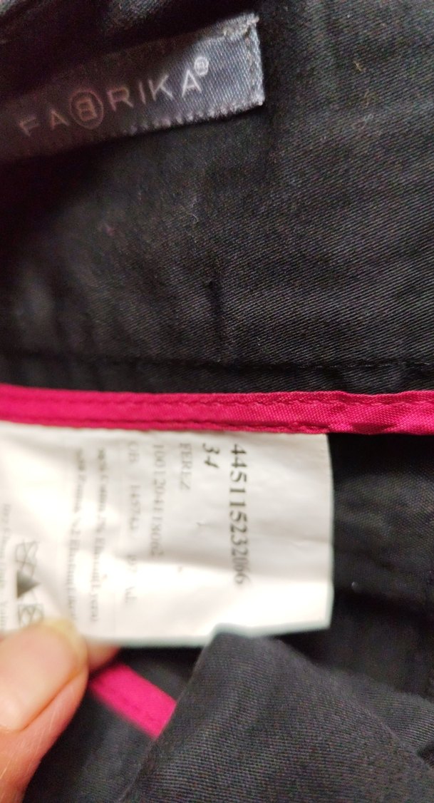 Gri Kemerli Kadın Kumaş Pantolon bel 36boy102cm - Görsel 4