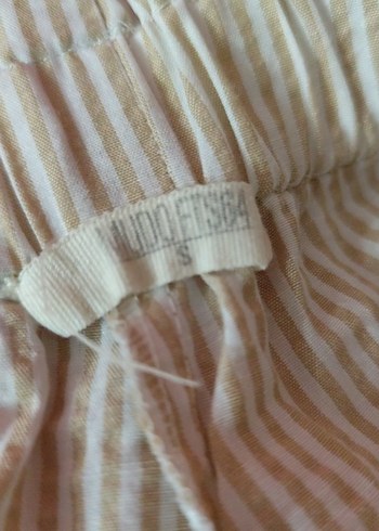 Beyaz Piliseli Kadın Pantolon - Görsel 4