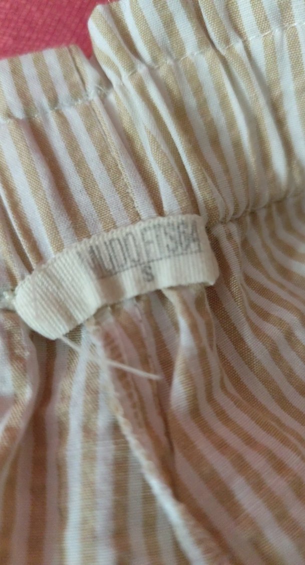 Beyaz Piliseli Kadın Pantolon - Görsel 4