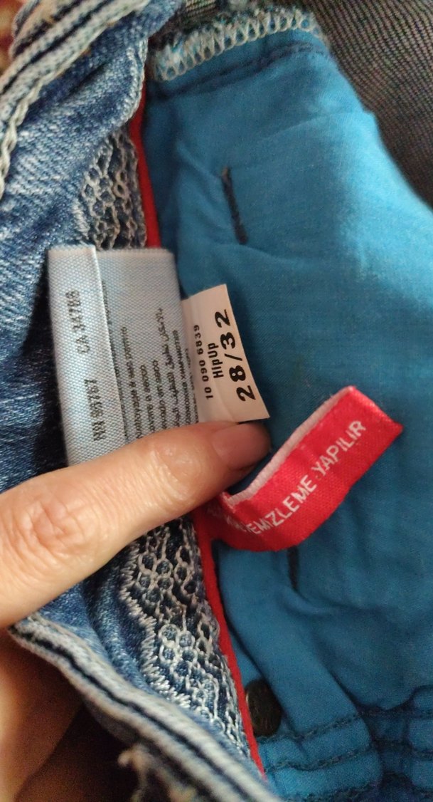 Kadın Kot Pantolon bel 39 boy105cm - Görsel 3