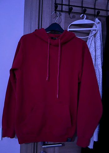 LC Waikiki Bordo Kapüşonlu Kadın Sweatshirt