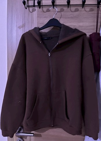 Trendyol & Milla Kahverengi Fermuarlı Kadın Sweatshirt