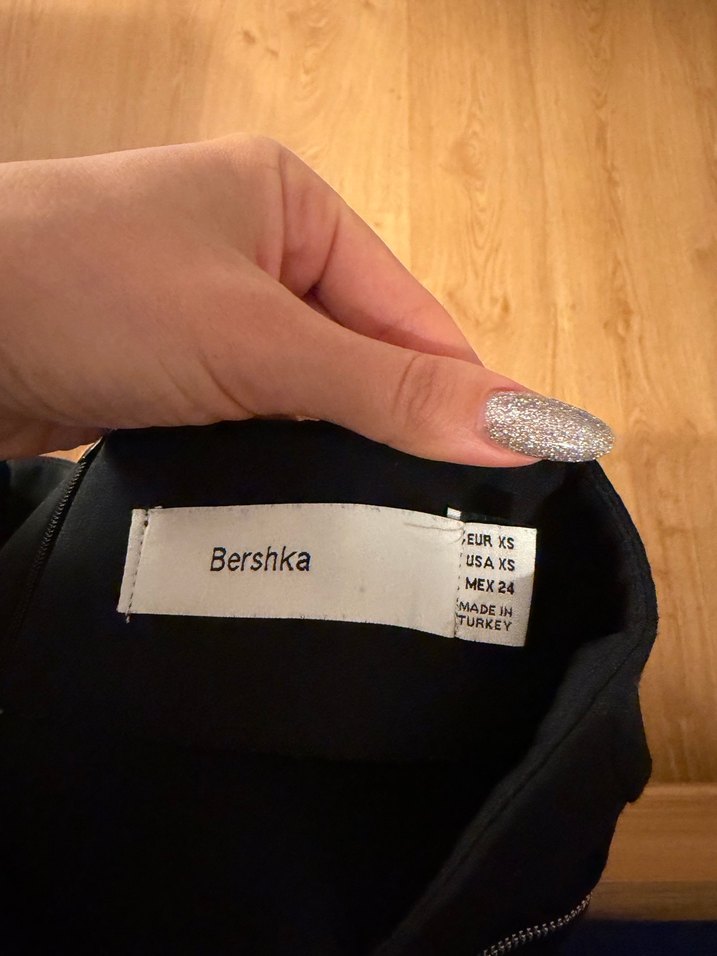 Fermuarlı Siyah Mini Etek - Görsel 3