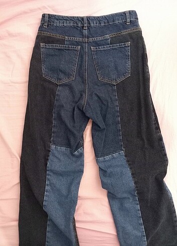 36 Beden lacivert Renk lwc jeans mavi bol paca kot pantolon