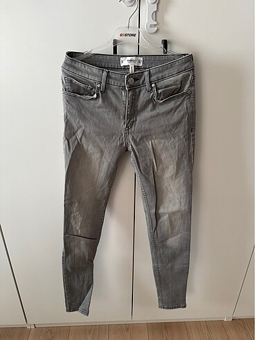 Mango gri eskitme jean