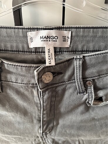 Mango Mango gri eskitme jean