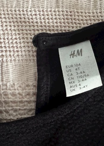 H&m Uzun Kollu Siyah Kız Çocuk Elbise - Görsel 2