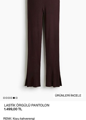 H&m Bordo Kadın Alt - Görsel 2