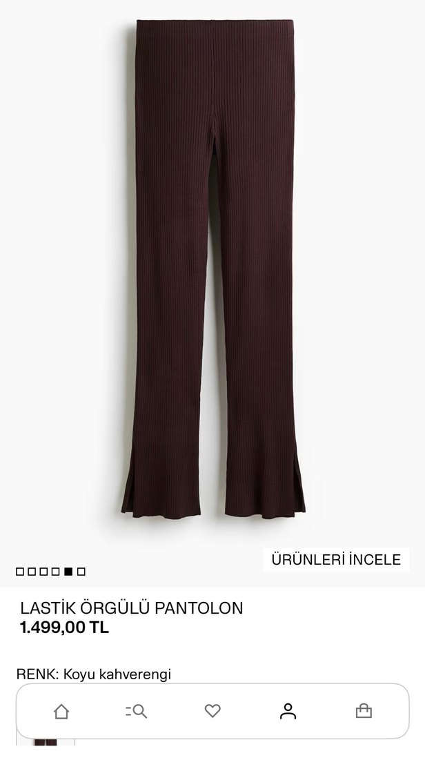 H&m Bordo Kadın Alt - Görsel 2