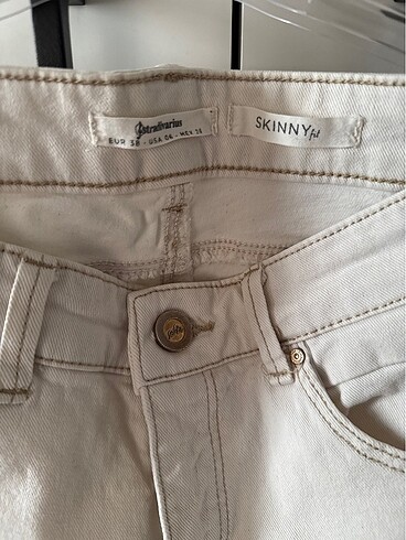 Stradivarius Stradivarius krem jean