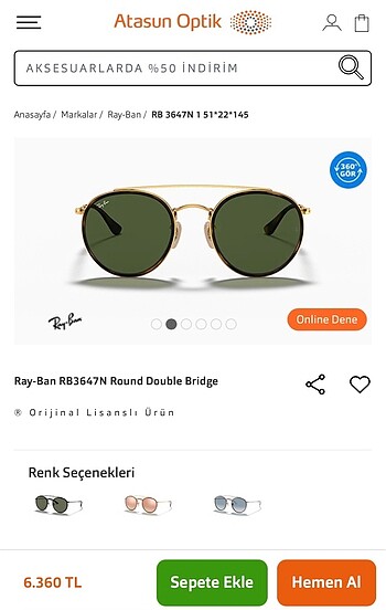 Ray Ban Rayban gözlük