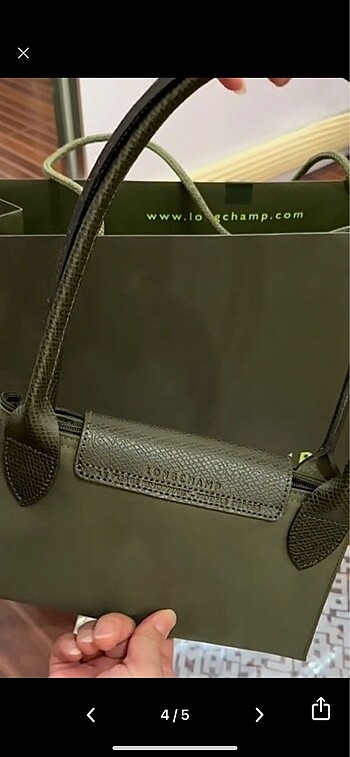 Beden haki Renk Longchamp le pliage çanta