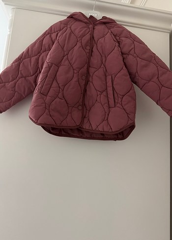 Bordo Düğmeli Kadın Midi Mont