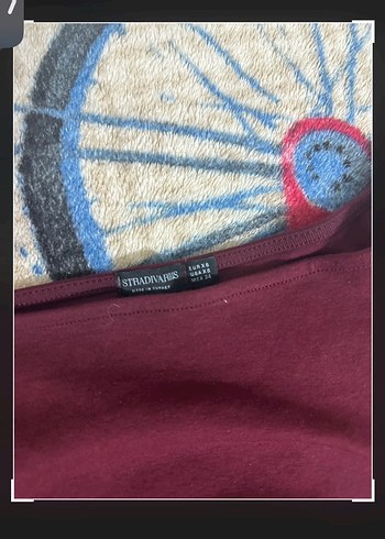 Bordo Uzun Kollu bluz - Görsel 2