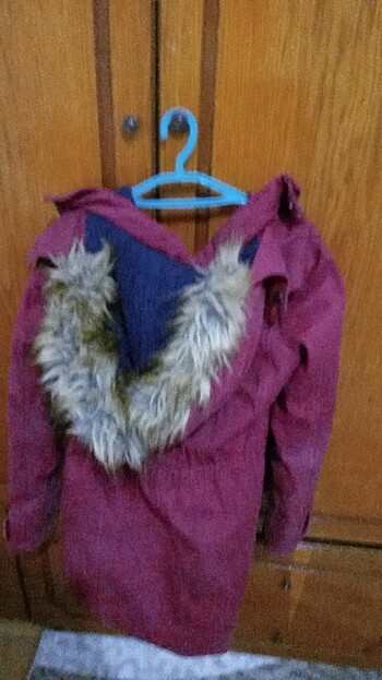 m Beden bordo Renk Kız mont