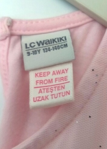 9 Yaş Beden pembe Renk LC Waikiki çocuk abiye
