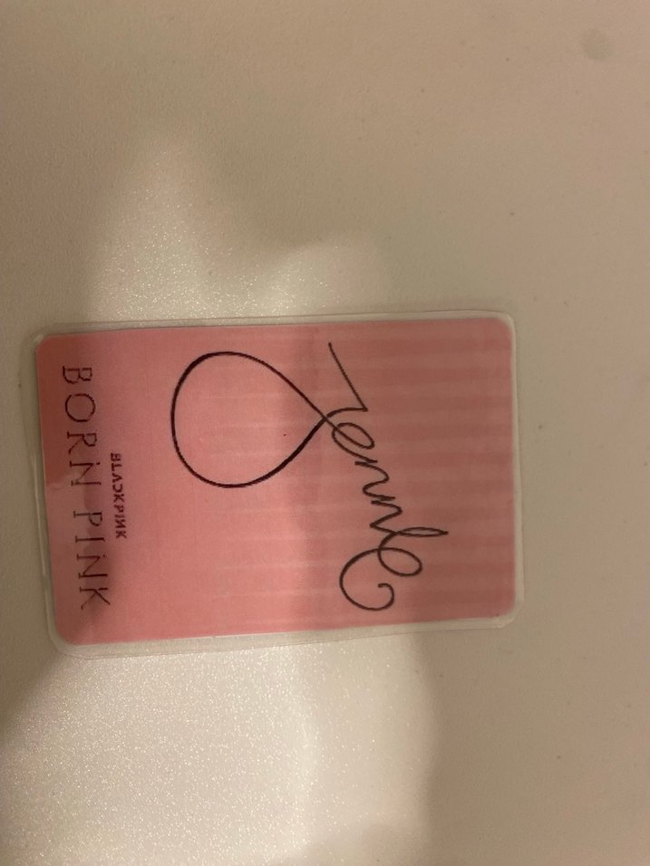 Pembe Pastel Tonlu Foto Kart Jennie - Görsel 2