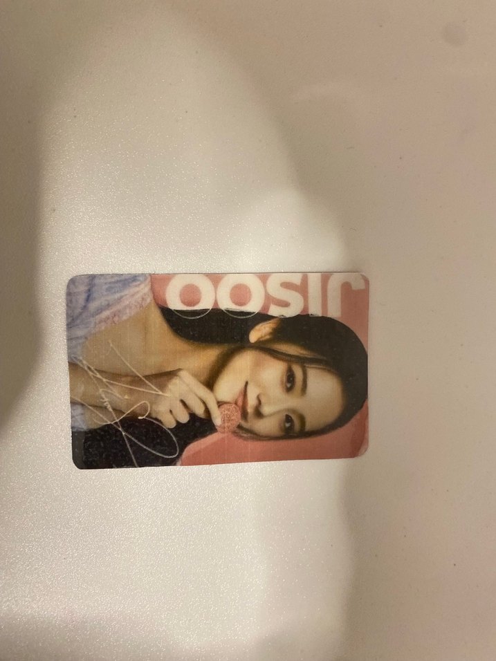 Jisoo oreo photococard - Görsel 2