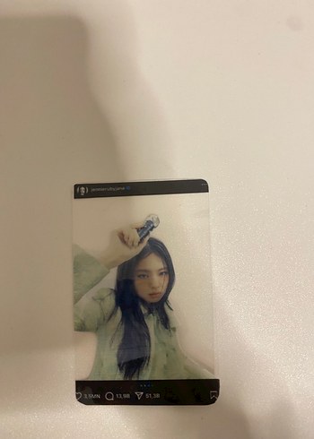 Şeffaf Jennie ve Lisa kartı - Görsel 2