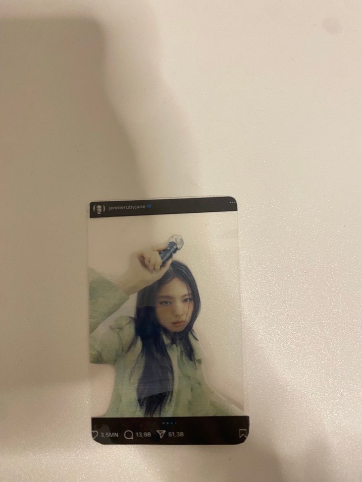 Şeffaf Jennie ve Lisa kartı - Görsel 2