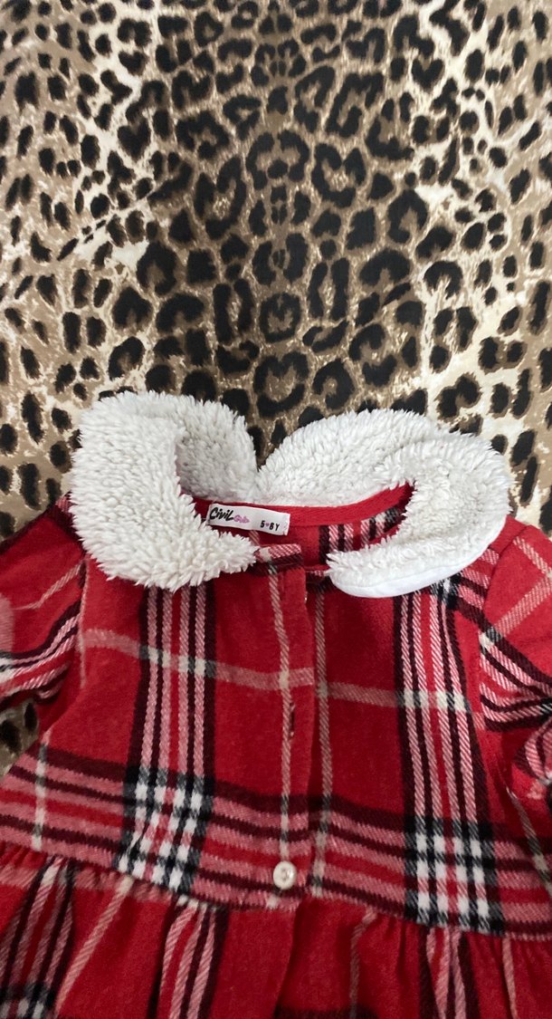 Kız Bebek Kürklü Kapüşonlu Kırmızı Tulum - Görsel 3