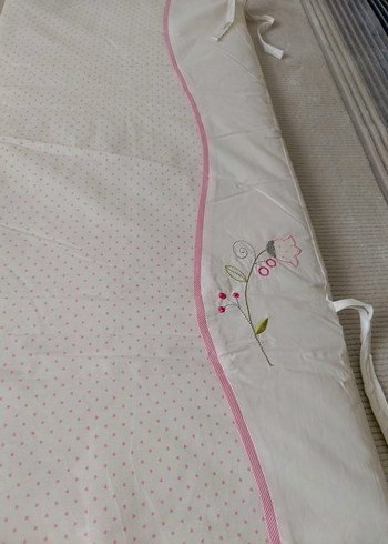 Nakışlı Beyaz Bebek Uyku Aksesuarı - Görsel 2