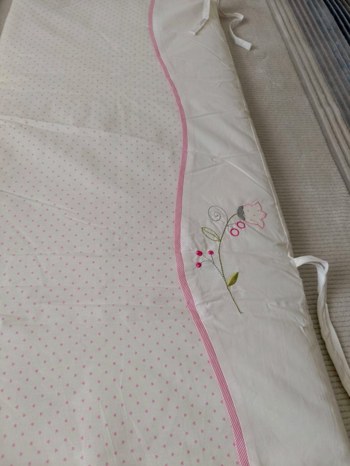 Nakışlı Beyaz Bebek Uyku Aksesuarı - Görsel 2