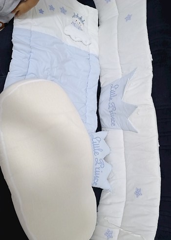 Mavi Bebek Uyku Seti ve Yastık - Görsel 7