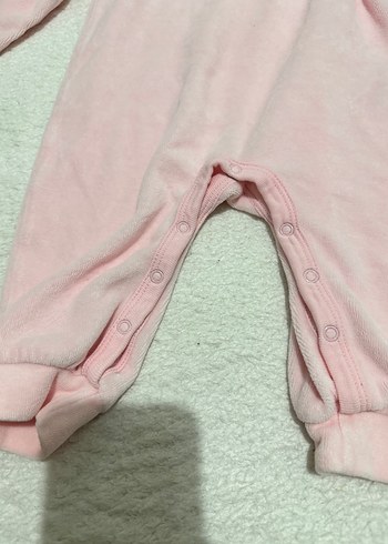 Pembe Baskılı Bebek Kız Tulumu - Görsel 3