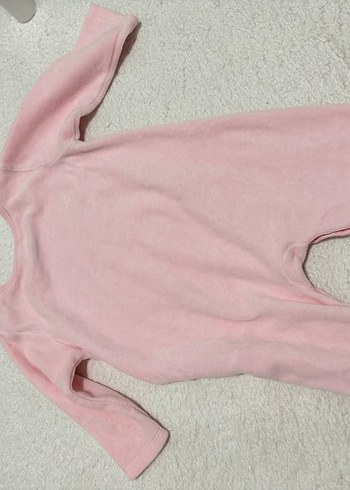 Pembe Baskılı Bebek Kız Tulumu - Görsel 4