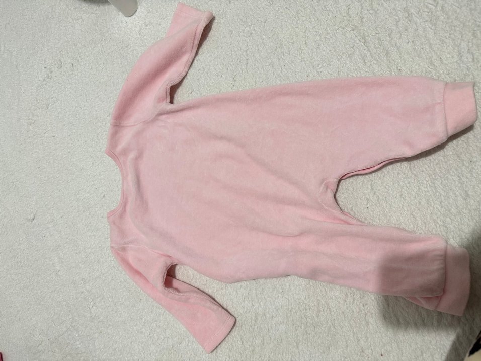 Pembe Baskılı Bebek Kız Tulumu - Görsel 4